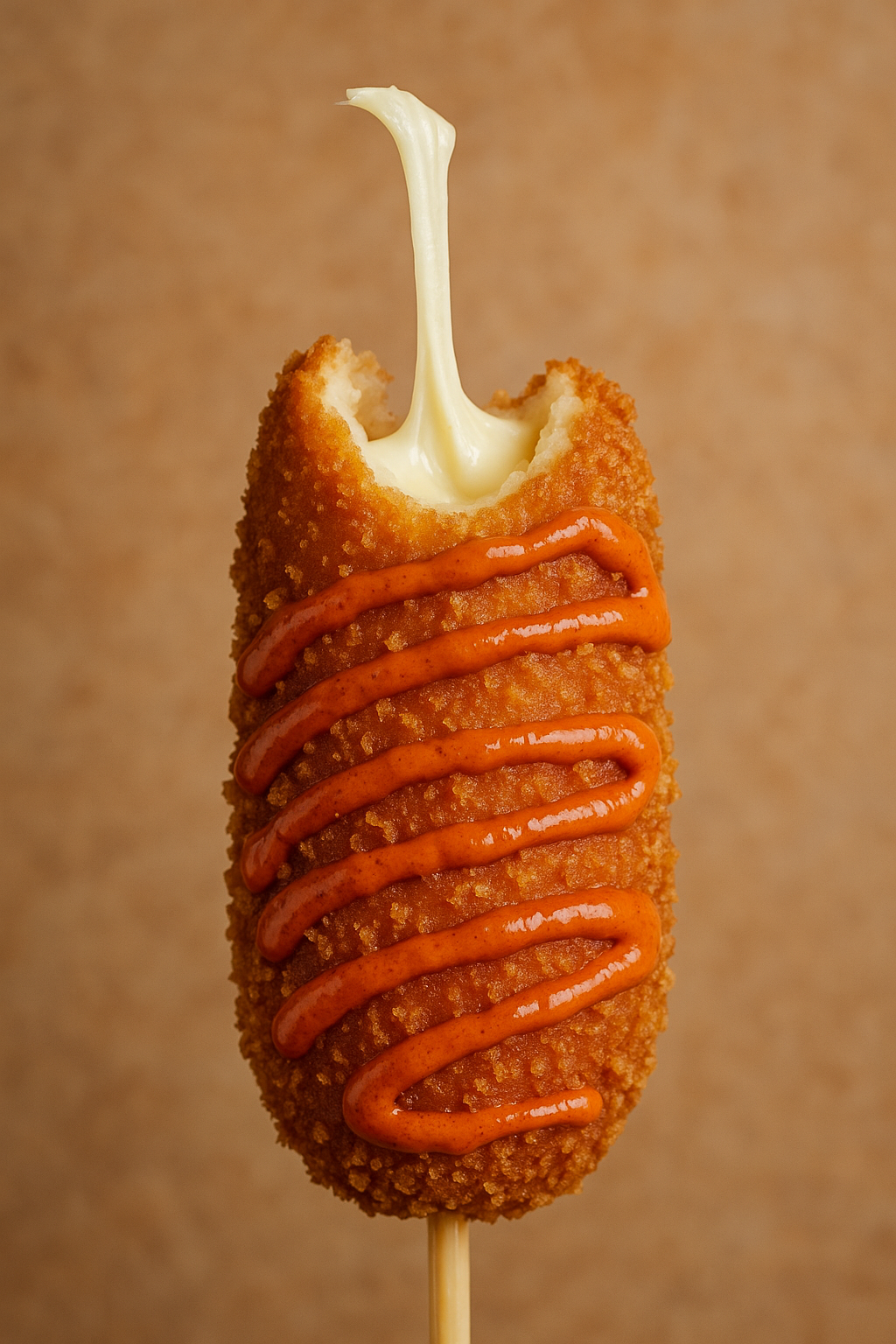 Korean Corn Dog – original Korean style mozzarella and sausage coating